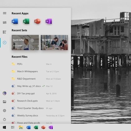 Новото стартово меню на Windows 10 няма живи плочки