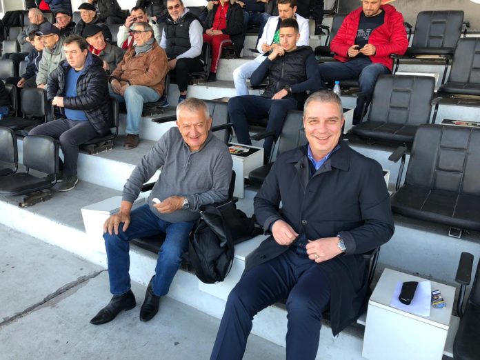 Крушарски с новия си футболен съветник на Лаута