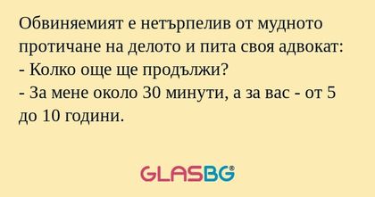 Обвиняемият е нетърпелив от мудното...