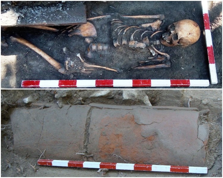Скелет на 30-годишна жена от III век откриха в Пловдив