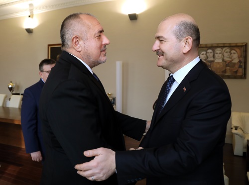 Министър-председателят Бойко Борисов се срещна с министъра на вътрешните работи на Турция Сюлейман Сойлу