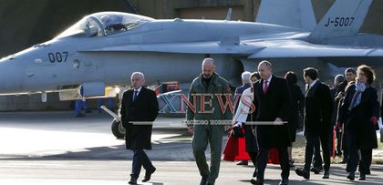 Румен Радев наблюдава учение „Alpha Scramble“ в Швейцария