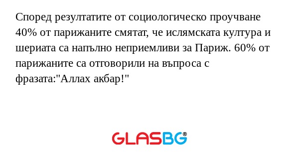 Според резултатите от социологическо...
