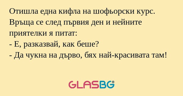 Отишла една кифла на шофьорски...