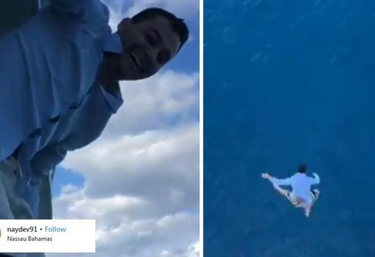 Пиян българин скочи от круизен кораб с височина 11-етажна сграда (ВИДЕО)