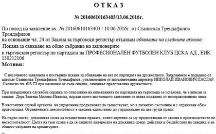 Преименуването на ЦСКА на ФК „Лупи“ се отлага