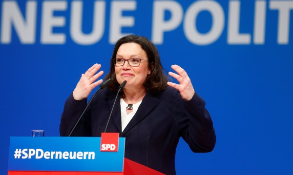 Жена оглави социалдемократическата партия в Германия