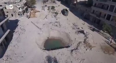 Дрон засне разрушенията в Алепо (Видео)