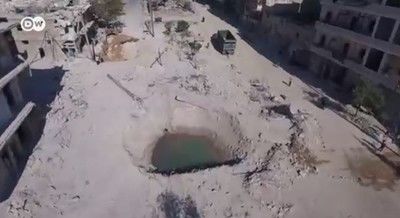 Дрон засне разрушенията в Алепо (Видео)