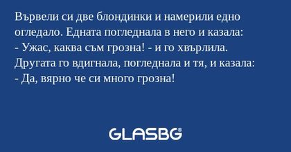 Вървели си две блондинки и намерили...