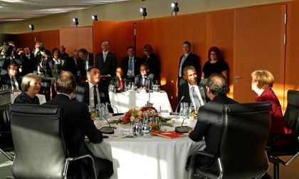 Последна среща: Обама с лидерите на пет европейски страни
