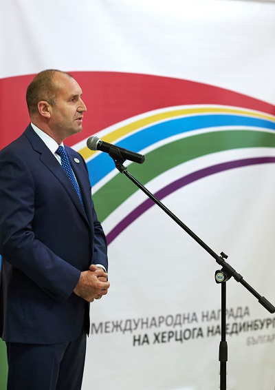 Президентът Румен Радев: Международната награда на херцога на Единбург насърчава младите хора да изискват повече от себе си