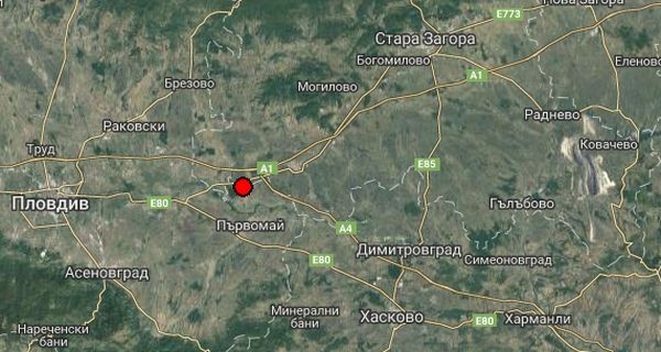 Земетресение на километри от Пловдив