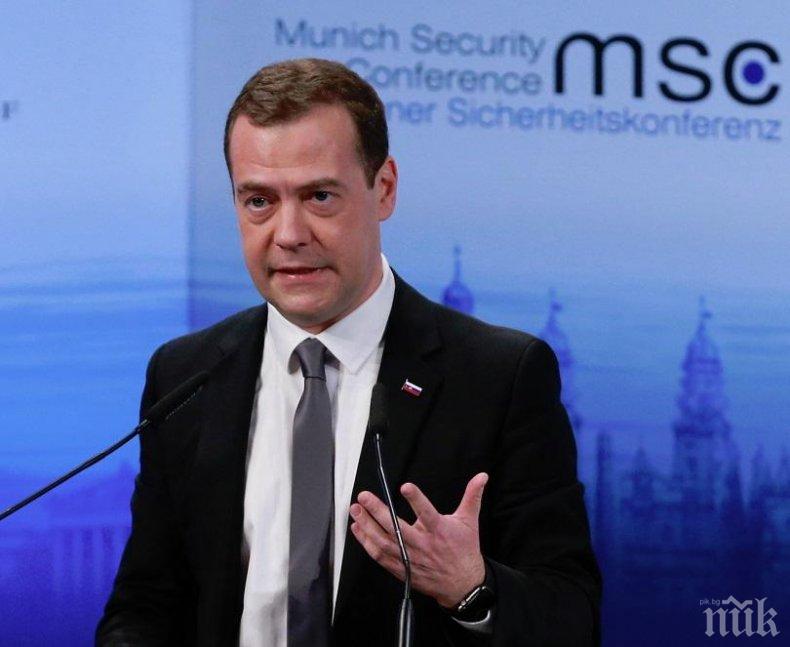 Медведев с поздравително писмо до премиера Борисов