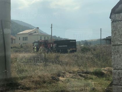 Жандармерия блокира пътя над Белащица, проверяват камиони от кариерата СНИМКА