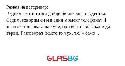Разказ на ветеринар: Веднаж на...
