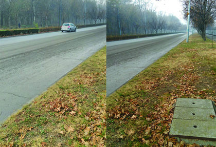 Сигнал от читател: Камиони потопиха в кал основен булевард в Пловдив СНИМКИ