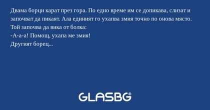 Двама борци карат през гора. По...