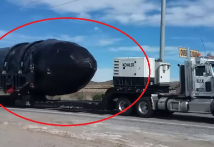 ВИДЕО на конвой с огромна ядрена ракета, движещ се към мистичната Зона 51 в Невада, стъписа мрежата (СНИМКИ)