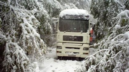 Спират ТИР-овете в Смолянско заради обилен снеговалеж