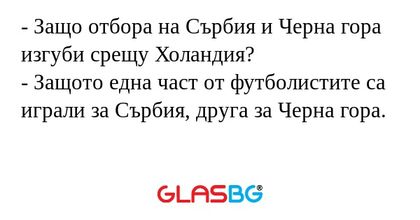 Защо отбора на Сърбия и Черна...