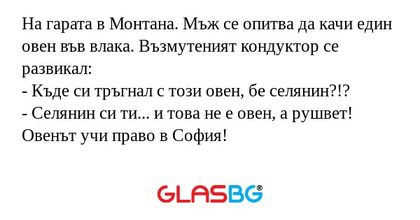 На гарата в Монтана. Мъж се опитва...