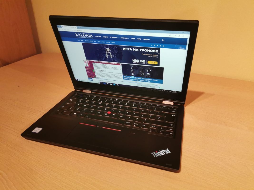 Ревю на бизнес-ноутбук трансформъра Lenovo ThinkPad L390 Yoga