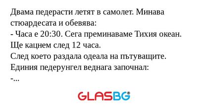 Двама педерасти летят в самолет...