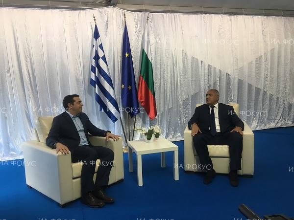 Премиерите на България и Гърция Бойко Борисов и Алексис Ципрас провеждат среща на четири очи преди старта на изграждането на интерконектора между двете държави