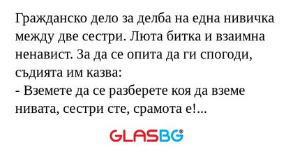 Гражданско дело за делба на една...