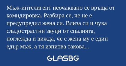 Мъж-интелигент неочаквано се връща...