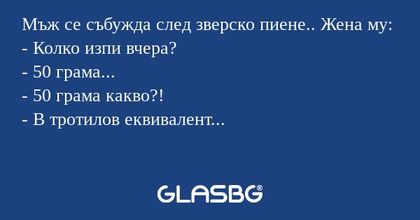 Мъж се събужда след зверско пиене...
