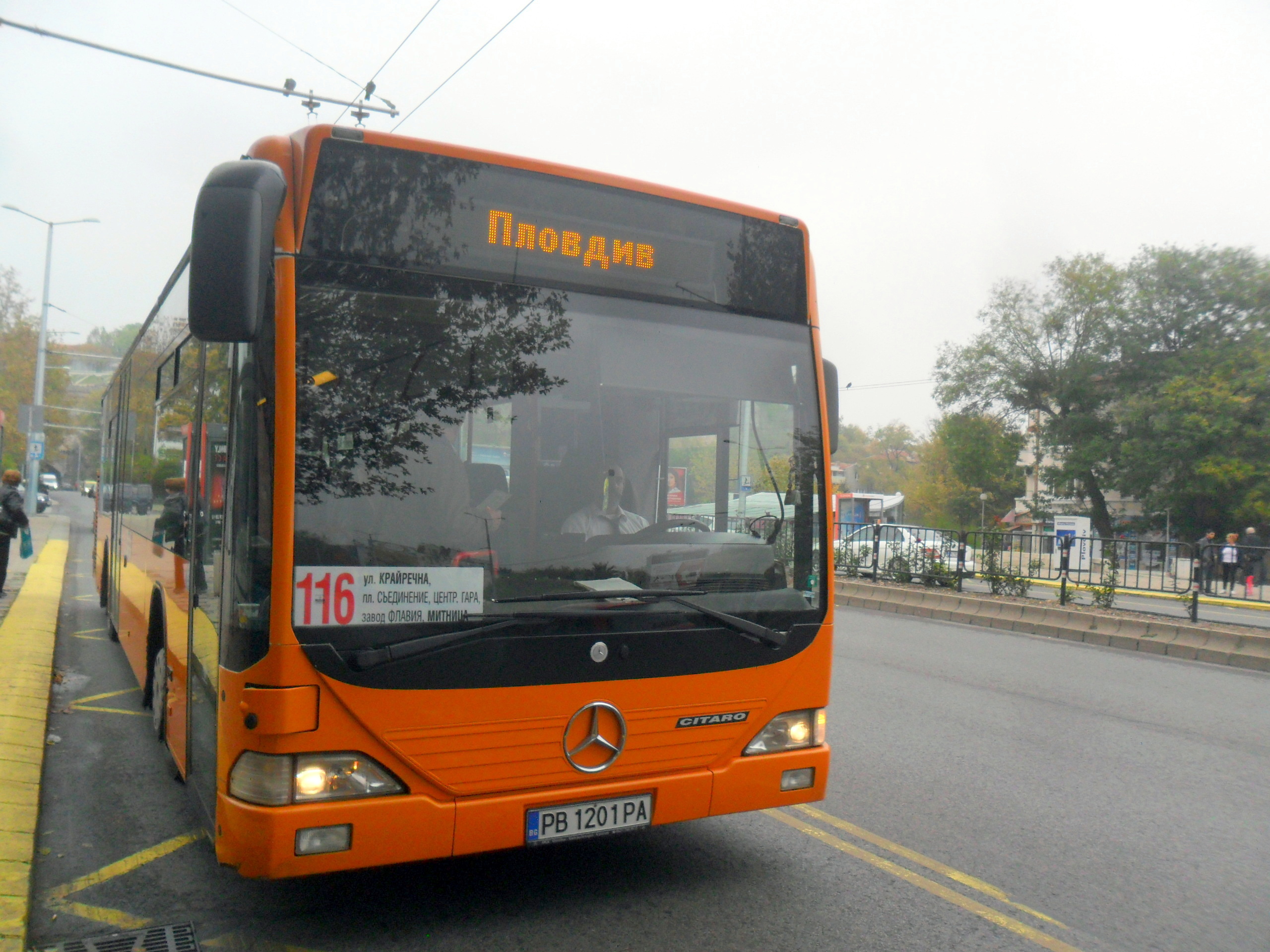 Промяна в маршрута на автобус 116 в Пловдив поради ремонтни дейности