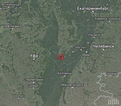 Земетресение с магнитуд 4.4 по Рихтер бе регистрирано в Русия