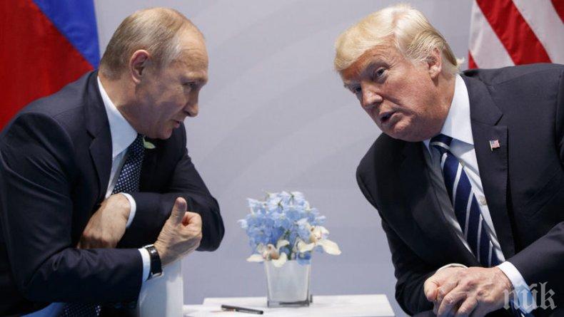 Доналд Тръмп и Владимир Путин подготвят среща по време на визитата на американския президент в Европа следващият месец