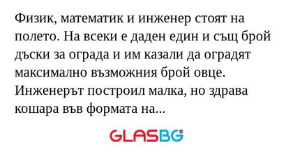 Физик, математик и инженер стоят...