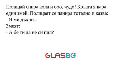 Полицай спира кола и ооо, чудо...