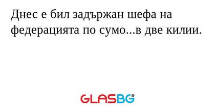 Днес е бил задържан шефа на федерацията по сумо...в две килии.