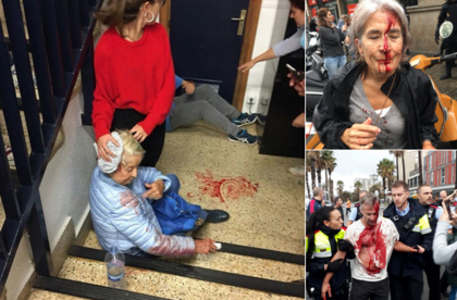 В Каталония става страшно! Местната полиция отказа да се подчинява на испанските власти, пожарникари се противопоставиха на Гражданската гвардия, насилието продължава (СНИМКИ/ВИДЕО)