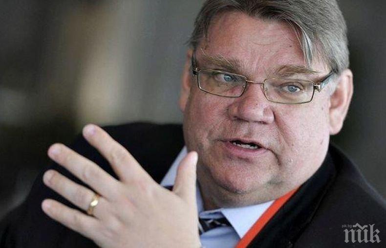 Неизвестен се е опитал да нападне външния министър на Финландия