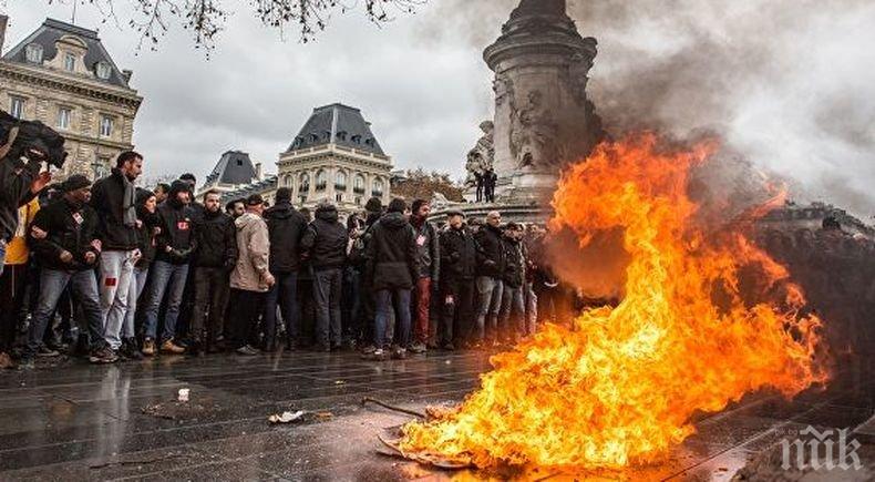 Броят на арестуваните в Париж приближава 580 души!