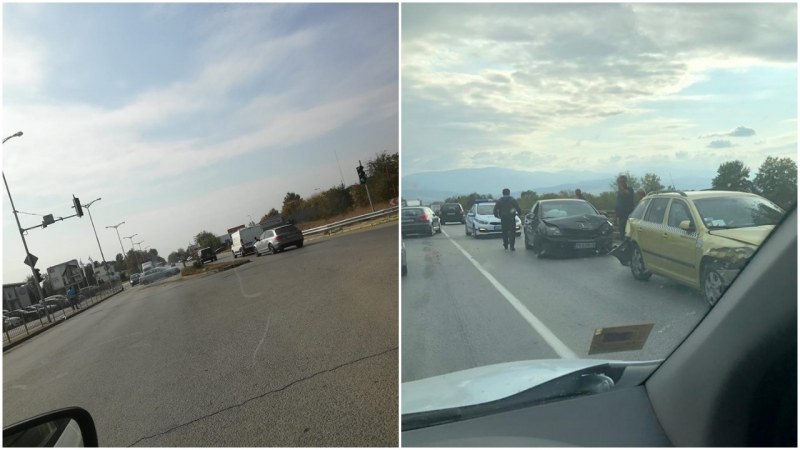 Две катастрофи блокираха Пазарджишко шосе СНИМКИ