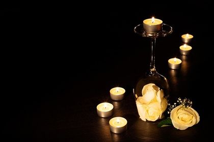 Чаени свещи в интериора (галерия)