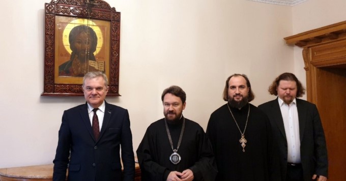 Председателят на ПП АБВ Румен Петков се срещна с митрополит Иларион Волоколамски