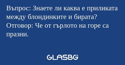 Въпрос: Знаете ли каква е приликата...