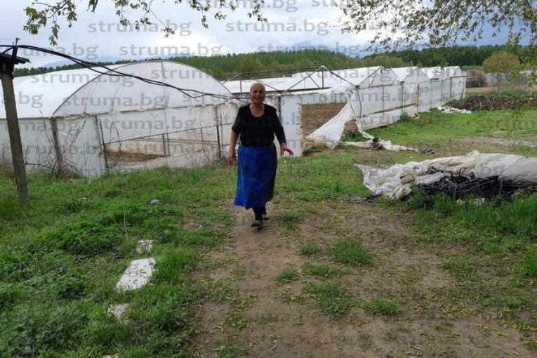 Буря връхлетя санданско село! Вихрушка отнесе десетки оранжерии за минути, част от реколтата унищожена