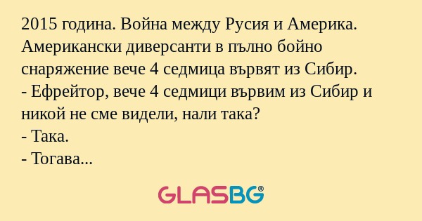 2015 година. Война между Русия...