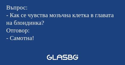 Въпрос: - Как се чувства мозъчна...