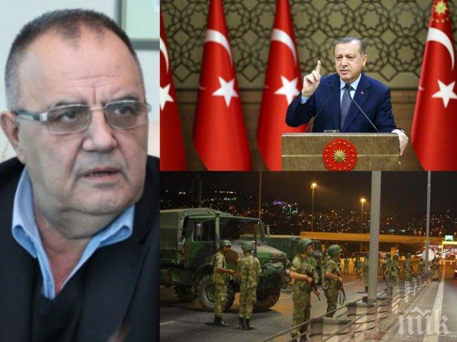 Божидар Димитров със зловеща прогноза: Ердоган ще бъде ликвидиран до края на тази година, ще го убият турските военни