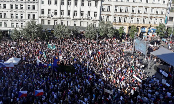 Демонстрация в Прага: 